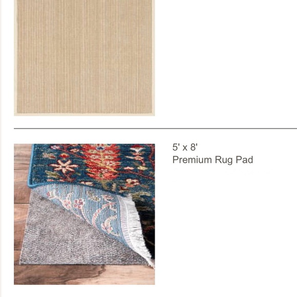 rugs USA rug pad 5x8 - Picture 2 of 2